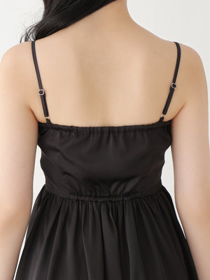 Fringe satin ensemble one piece(eme10533)