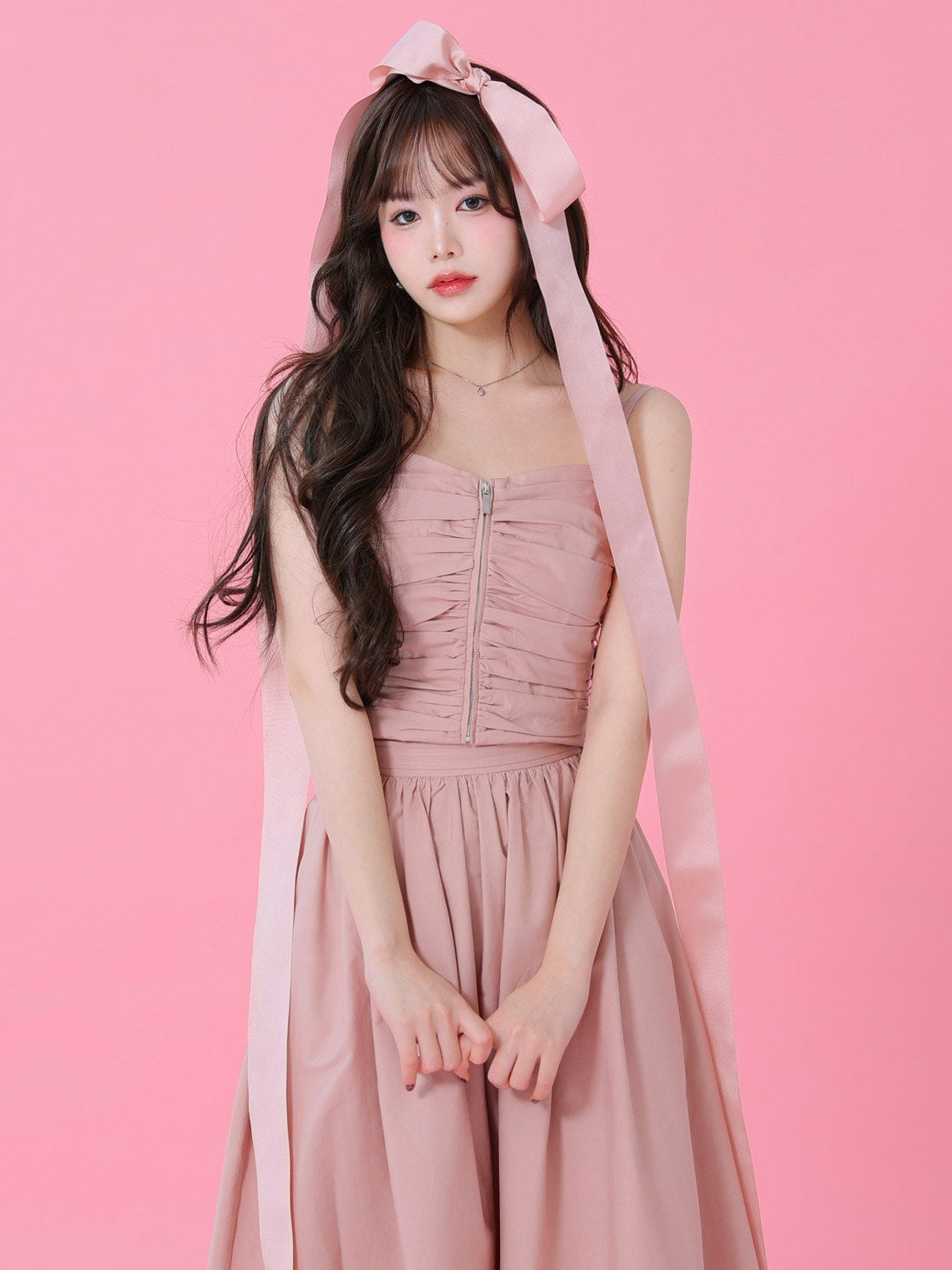 Back ribbon camisole tops(eme10470)