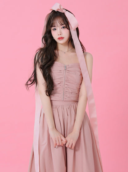 Back ribbon camisole tops(eme10470)