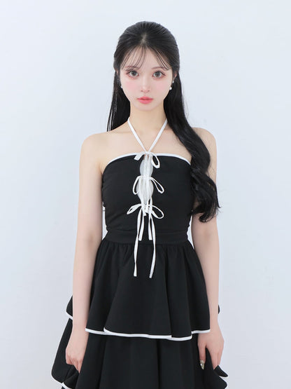 Sweat tiered long onepiece(eme10605)
