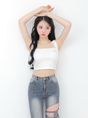 Cropped lace cami sole(eme10474)