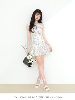 Check tweed mermaid mini onepiece(eme10545)
