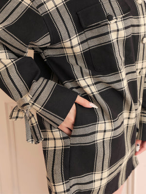 Urban check shirt outer(eme10801)