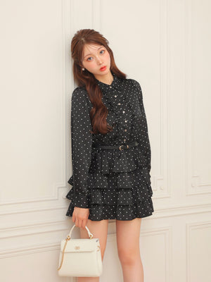 Classical dot tiered onepiecee(eme10727)