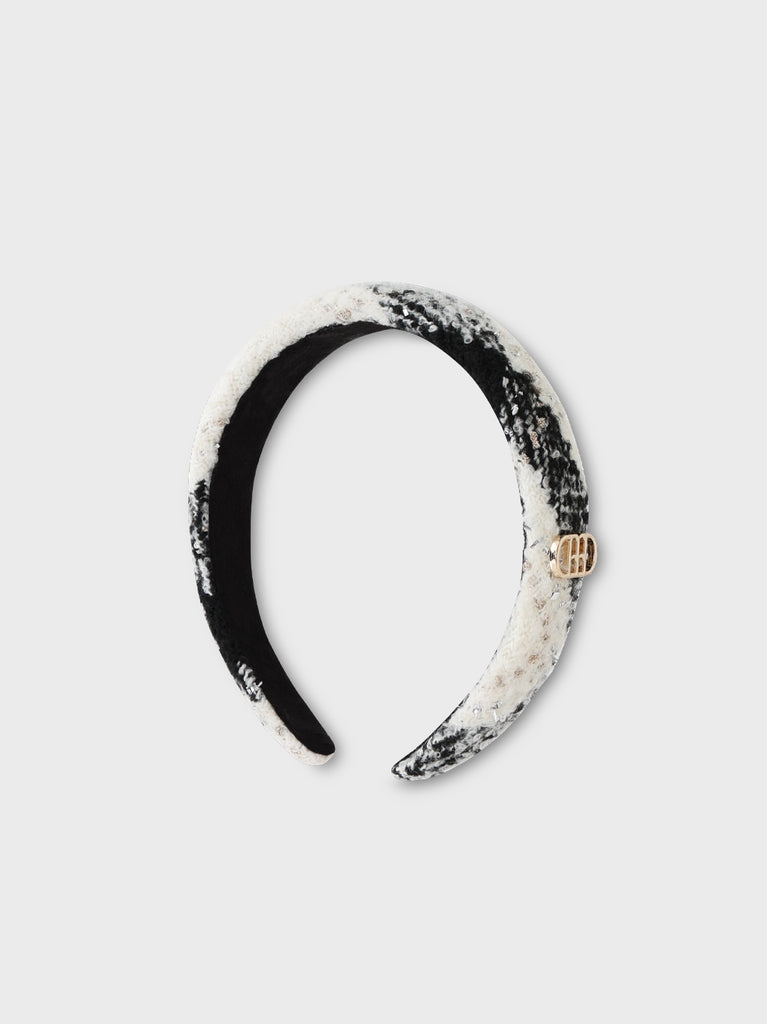Emblem tweed headband(eme10754)