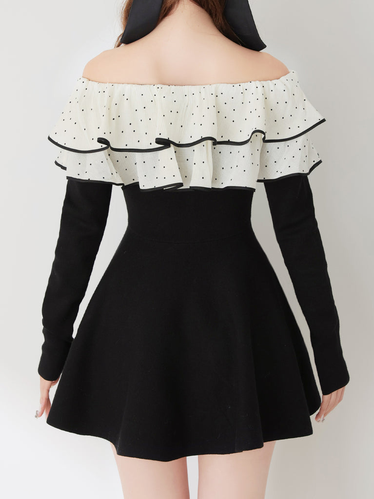 Petite Dot Frill onepiece(eme10839)