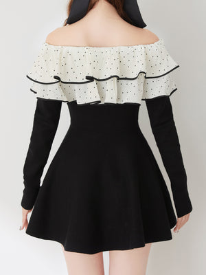 Petite Dot Frill onepiece(eme10839)