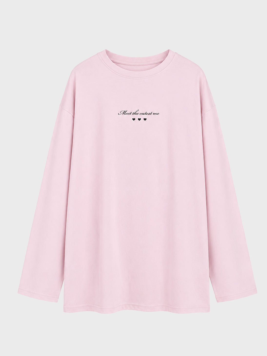 【SALE】【70％OFF】Cutest embroidery ron t(eme10102)