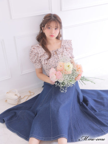 【SALE】Feminine flower print tops (eme10242)