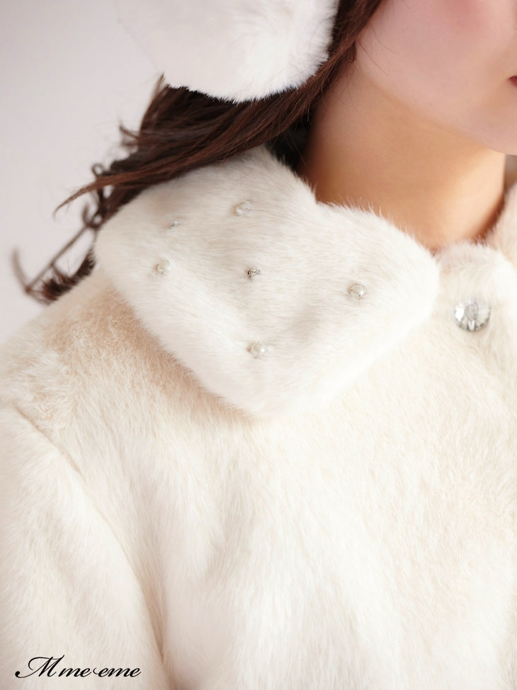 【SALE】Bijou fur coat (eme10286)