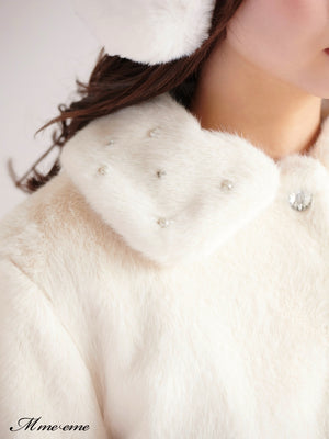 【SALE】Bijou fur coat (eme10286)