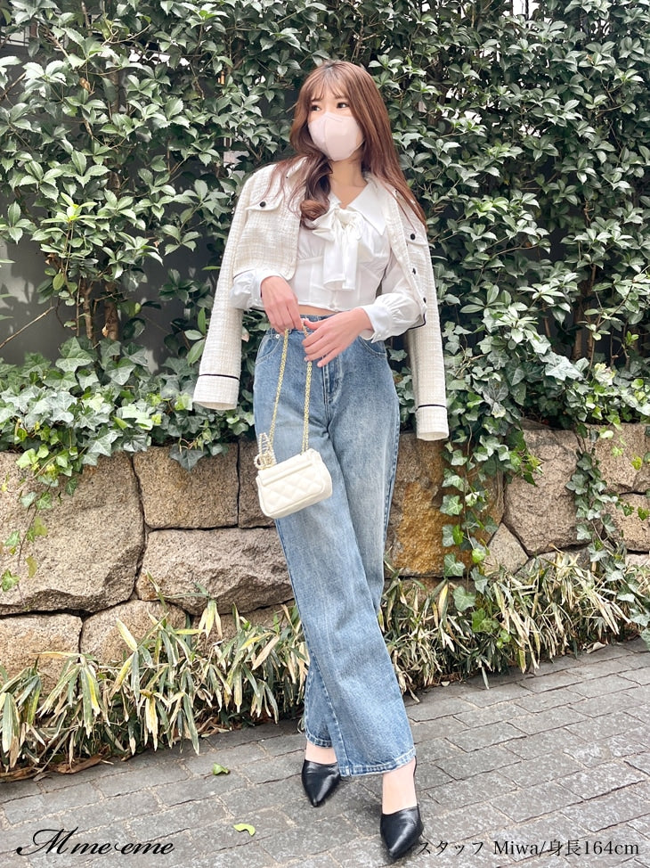 【SALE】Spring tweed jacket (eme10300)