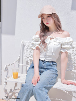 【SALE】Volume ruffle blouse (eme10304)