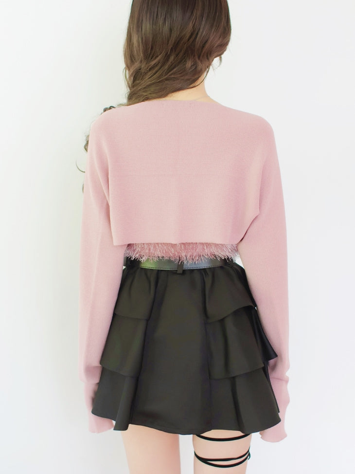 Feather like ensemble tops (eme10442)