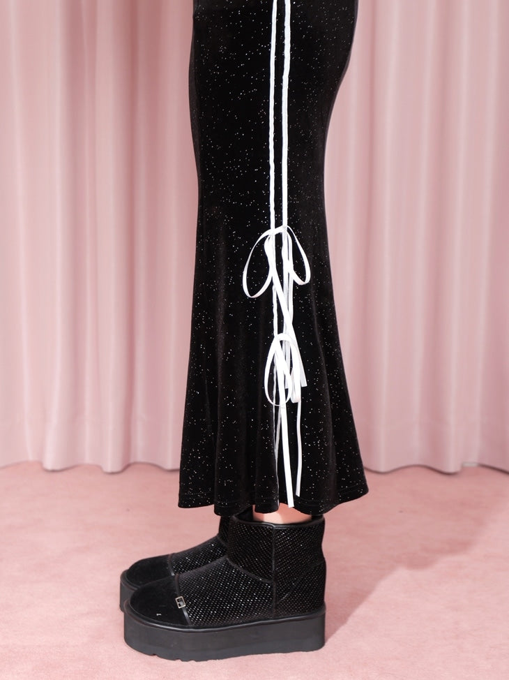 【SALE】Side line velour mermaid one piece(eme10456)