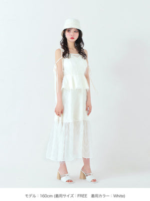 Lame fringe jacquard onepiece(eme10478)