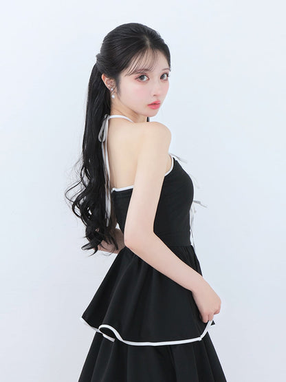 Sweat tiered long onepiece(eme10605)