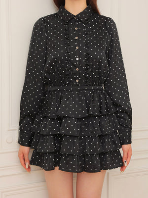 Classical dot tiered onepiecee(eme10727)