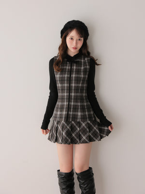 model：162cm　(size：F　color：Gray mix)