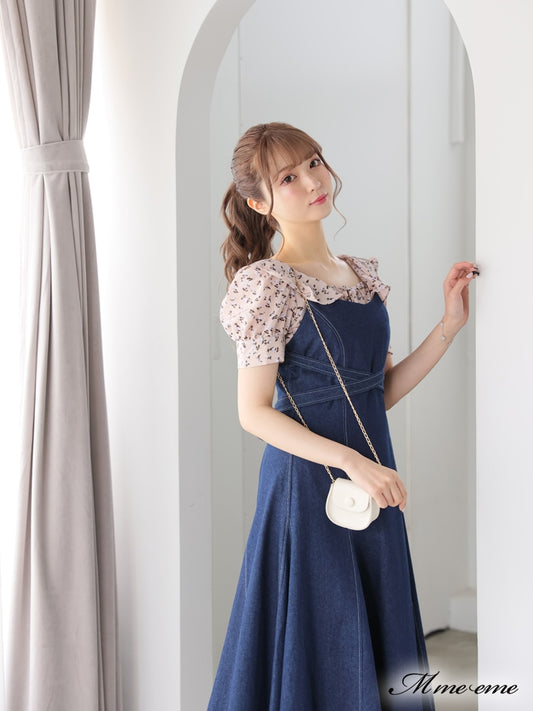 model：160cm　(size：F　color：Blue denim) 