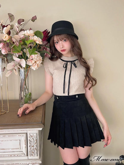 【SALE】Maid-like sleeveless knit (eme10232)