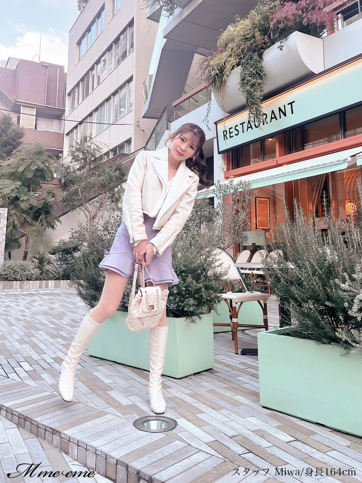 【SALE】Hem flare mini skirt (eme10307)