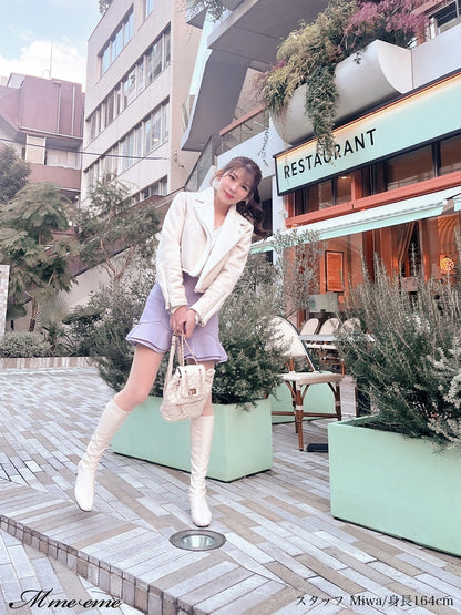 【SALE】Hem flare mini skirt (eme10307)