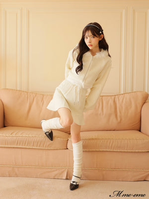 【SALE】Lame tweed mini skirt (eme10421)