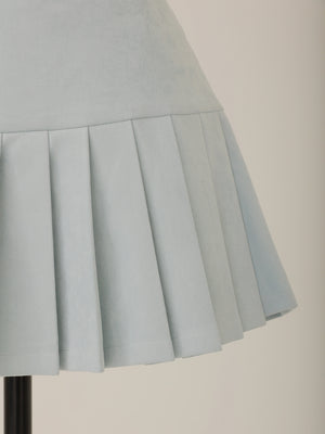 【SALE】Suede pleated skirt (eme10334)