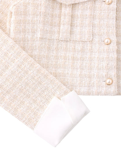 【SALE】Sweet spring tweed jacket (eme10337)