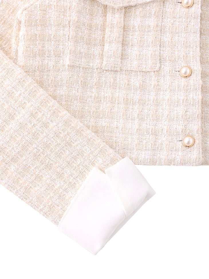 【SALE】Sweet spring tweed jacket (eme10337)