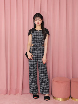 Lame tweed combinaison(eme10521)