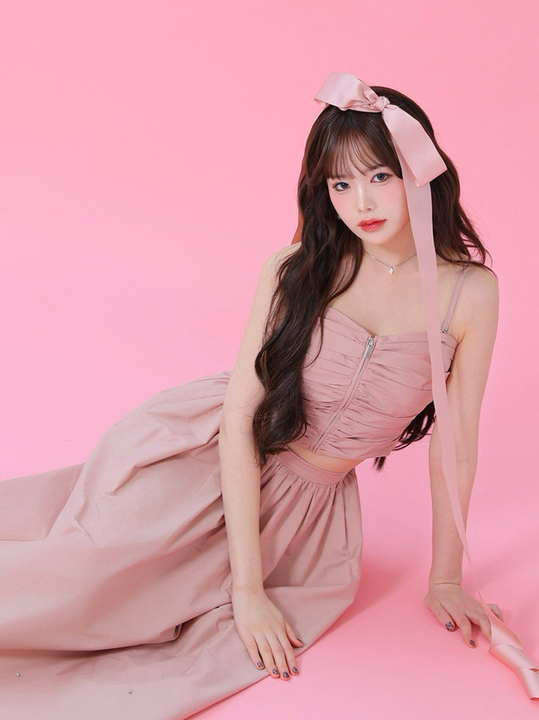 Back ribbon camisole tops(eme10470)