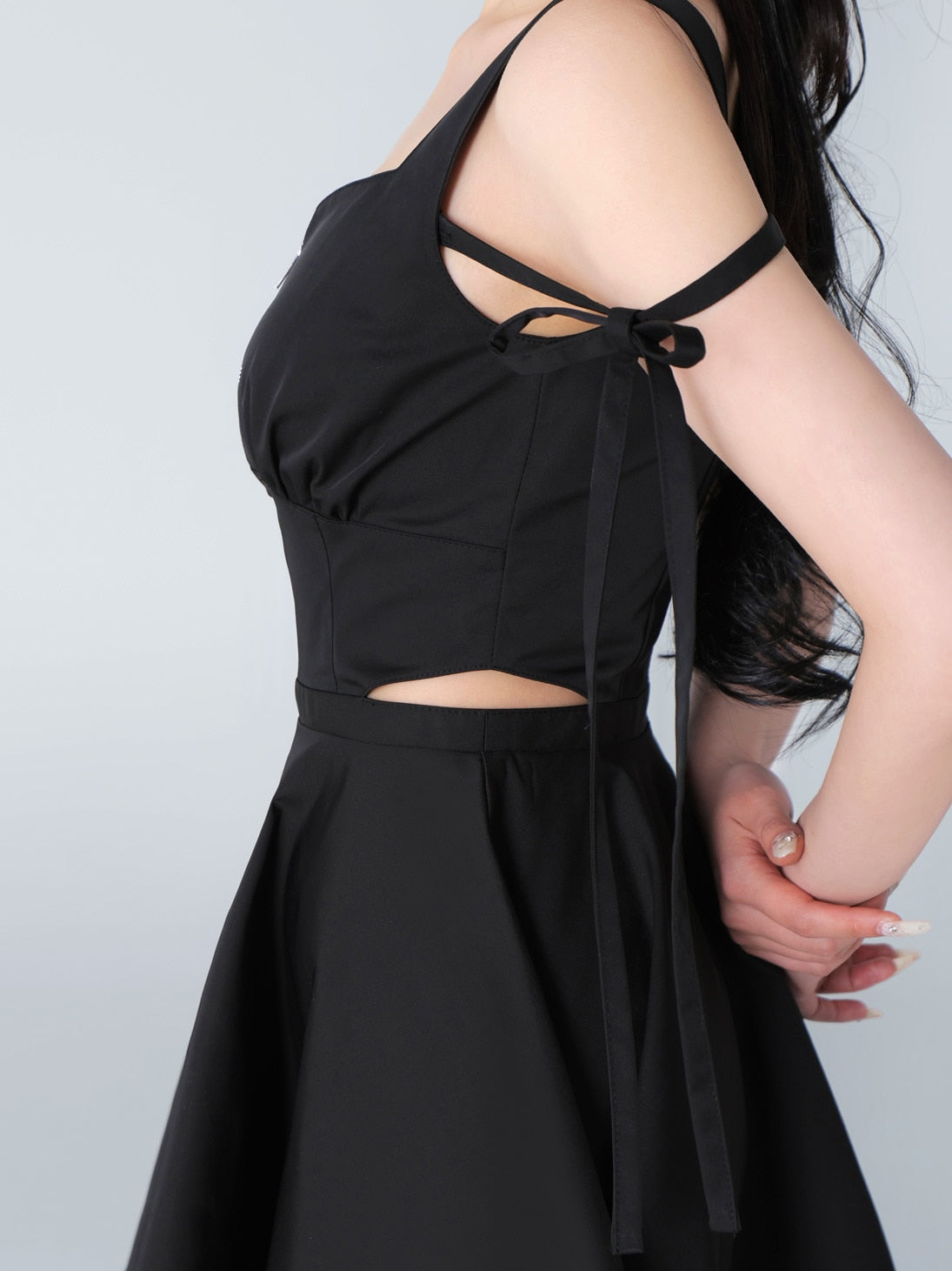 Taffeta ribbon mini onepiece(eme10531)