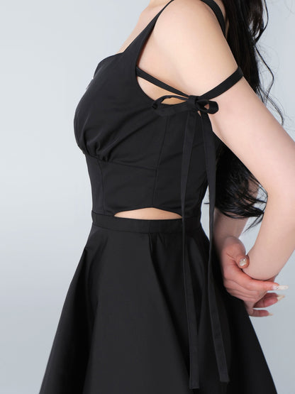 Taffeta ribbon mini onepiece(eme10531)