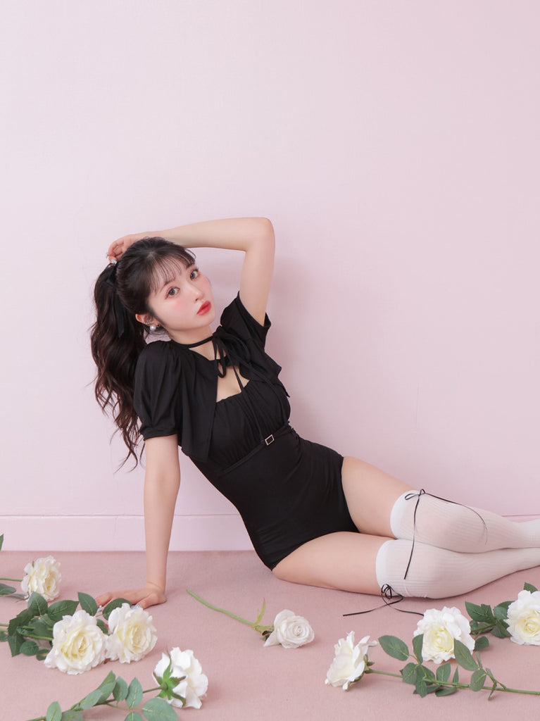 Back ribbon ensemble swimwear(eme10538)