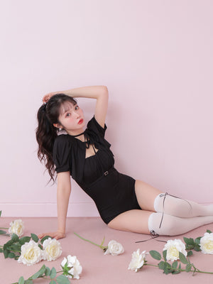 Back ribbon ensemble swimwear(eme10538)