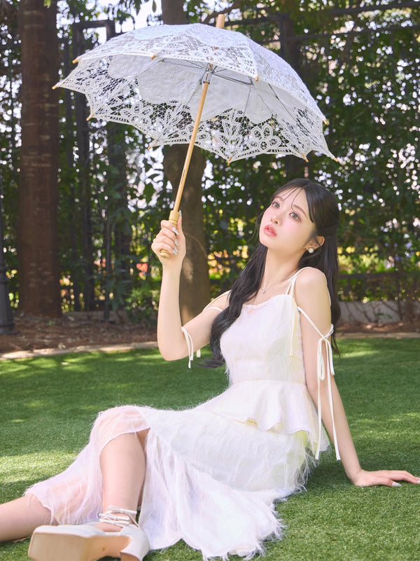 Lame fringe jacquard onepiece(eme10478)