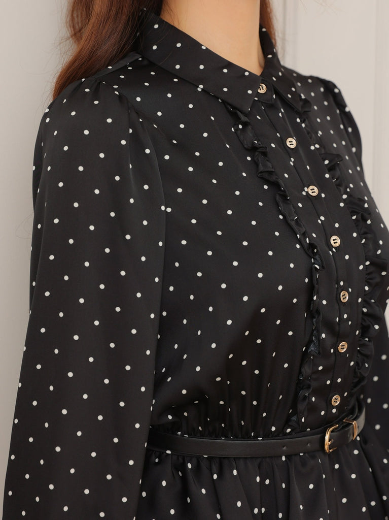 Classical dot tiered onepiecee(eme10727)