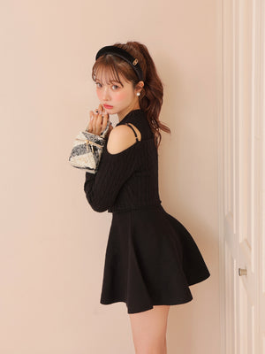 Emblem tweed headband(eme10754)