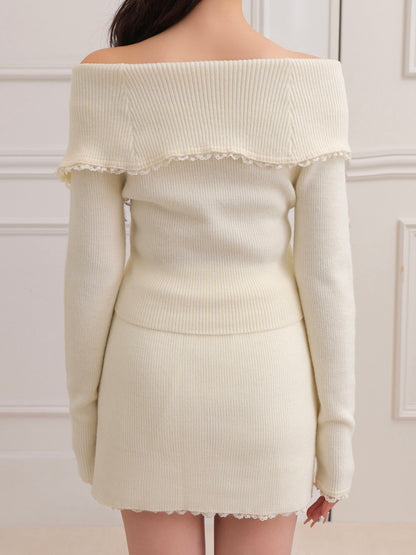 Lumiere rose knit setup(eme10813)