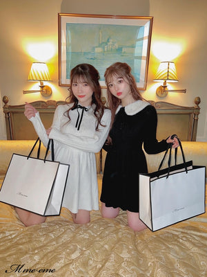 【SALE】Bijou pet flare knit dress (eme10254)