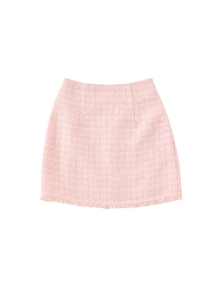 【SALE】Sweet spring tweed mini skirt (eme10338)