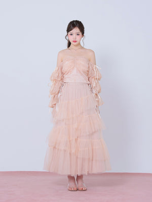 Candy sleeve lace tops(eme10708)