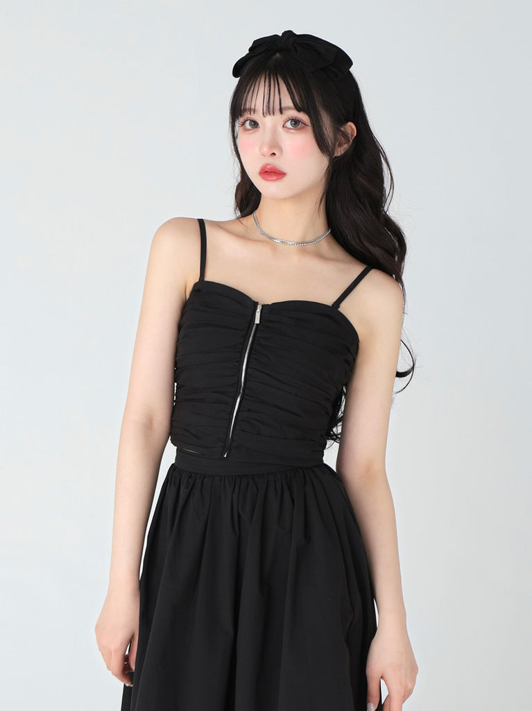 Back ribbon camisole tops(eme10470)