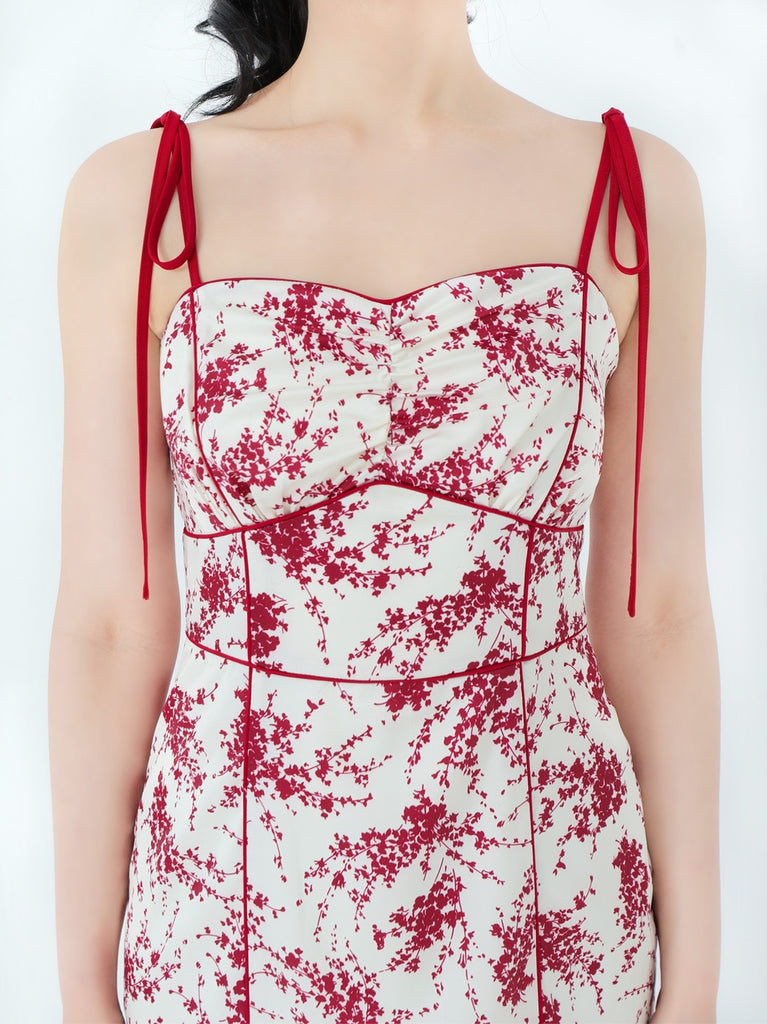 flower print cami onepiece(eme10542)