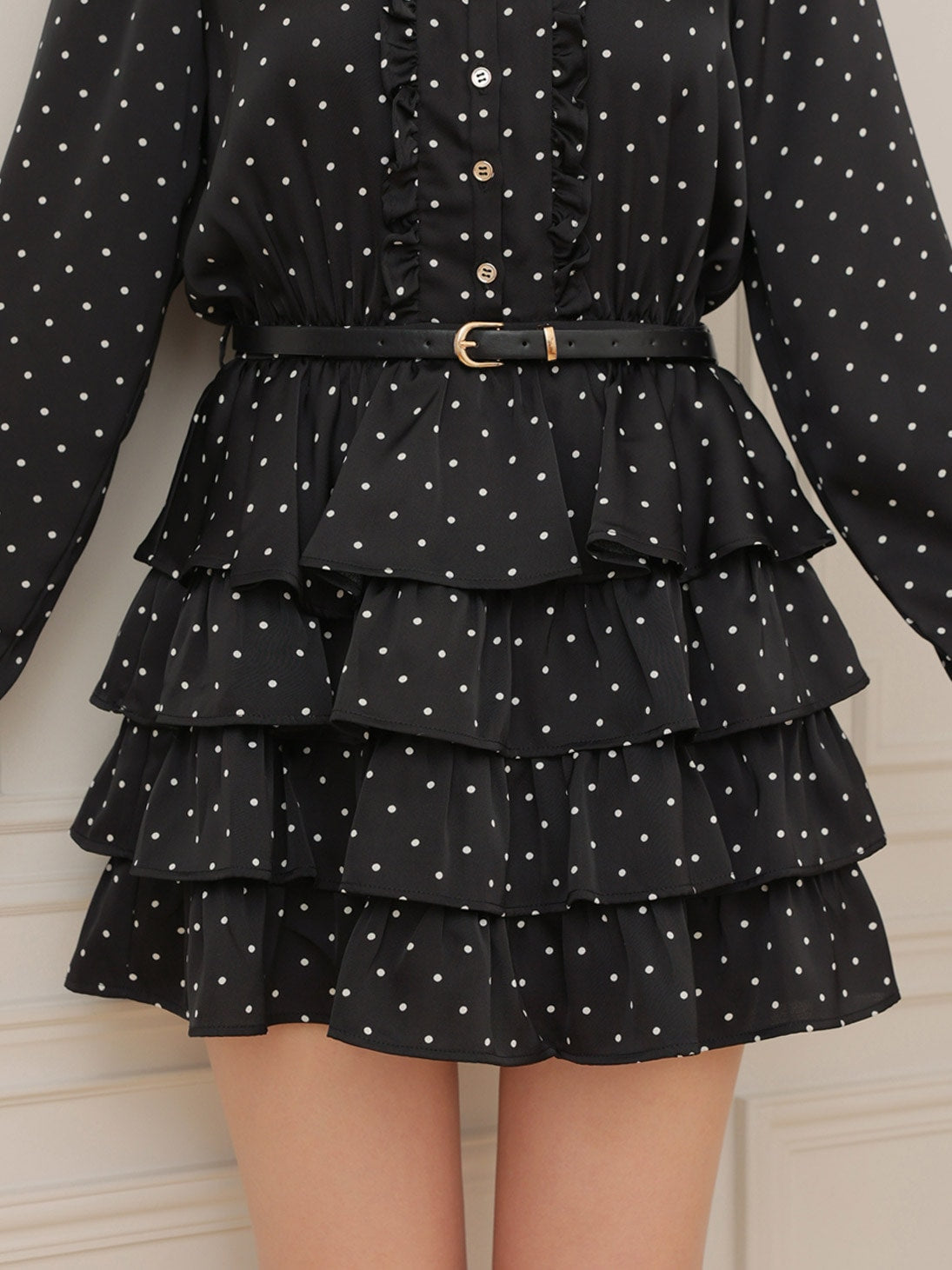 エムミーエメ Classical dot tiered onepiece Classical dot tiered onepiecee(eme10727) – M me eme