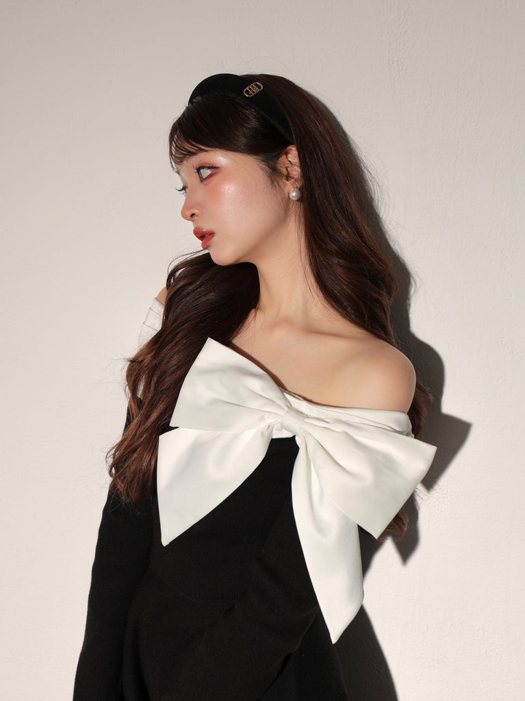 Emblem tweed headband(eme10754)