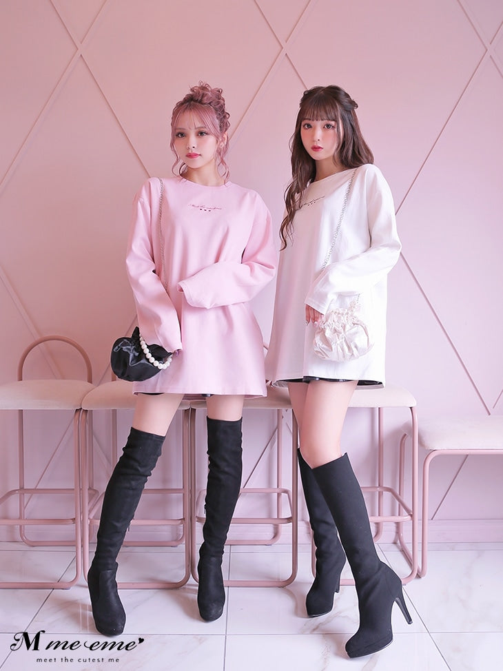 【SALE】Cutest embroidery ron t(eme10102)