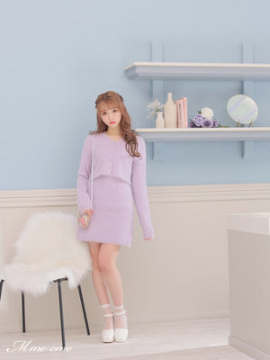 【SALE】Sequin shaggy knit skirt(eme10216)